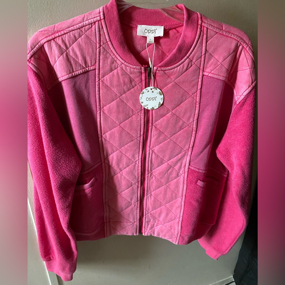ODDY women’s jacket size Small. Brand new with tags. Two tone Pink